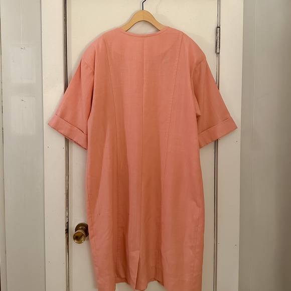 Vintage Perfect Condition Women’s Pink Button Down Shift Dress - Picture 2 of 2